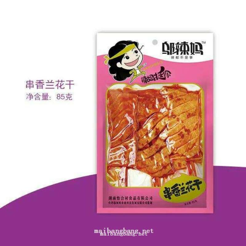 豆干/蔬菜干邬辣妈串香兰花干85g85g
